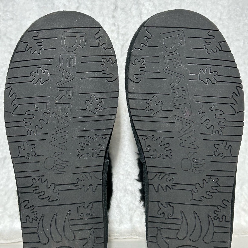 BearPaw Womens Black Heidi II Suede Upper Wool-Blend Lining Pull On Boots SZ 6 - Picture 9 of 12